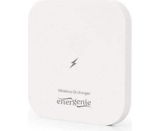 MOBILE CHARGER WRL QI/WHITE EG-WCQI-02-W GEMBIRD Bezvadu telefonu lādētāji