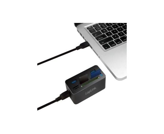 LOGILINK - USB 3.0 Hub with All-in-One Card Reader