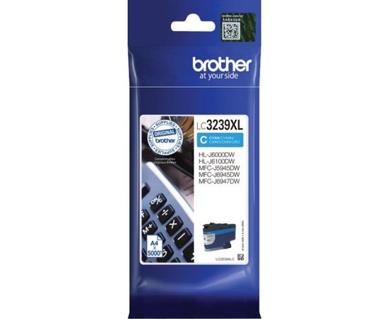 BROTHER LC3239XLC TONER HIGH CYAN 5000