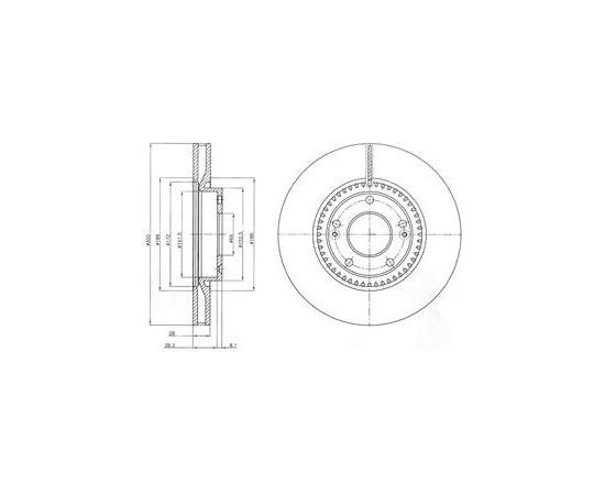 Delphi Bremžu disks BG4251