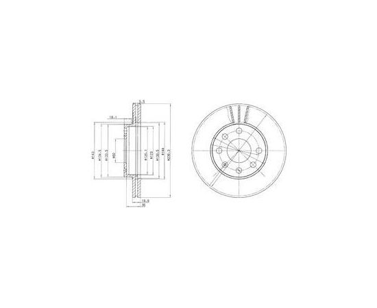 Delphi Bremžu disks BG2278