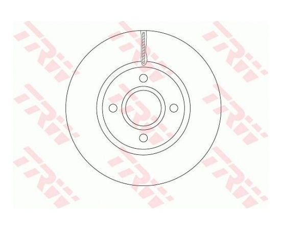 TRW Bremžu disks DF6509