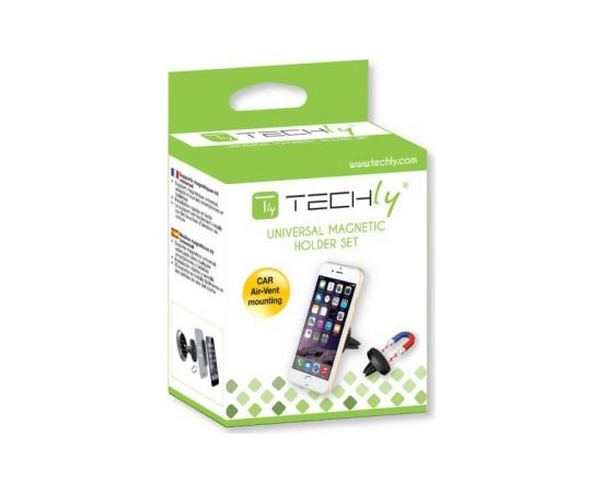 Techly Smartphone / GPS magnetic holder for car air vent