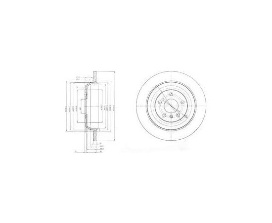 Delphi Bremžu disks BG4031