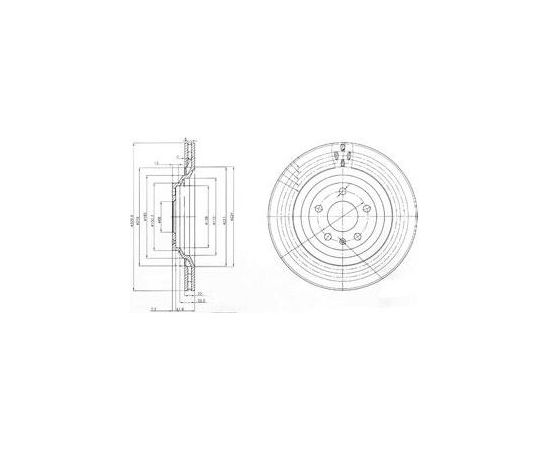 Delphi Bremžu disks BG3991