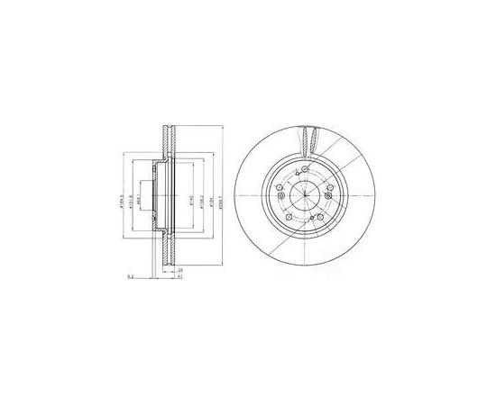 Delphi Bremžu disks BG3978