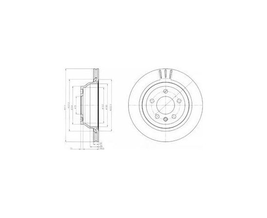 Delphi Bremžu disks BG3894