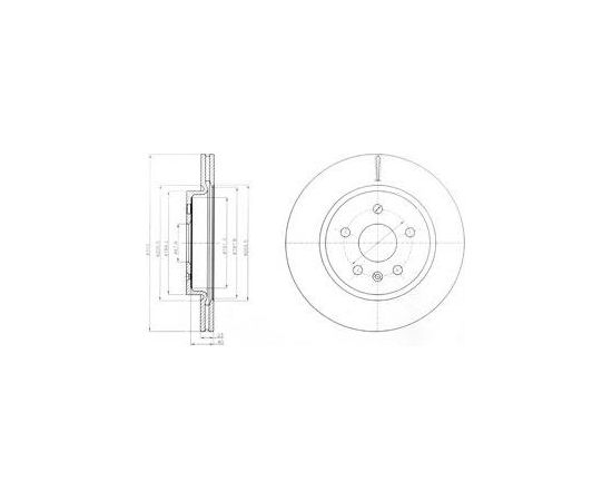 Delphi Bremžu disks BG4190