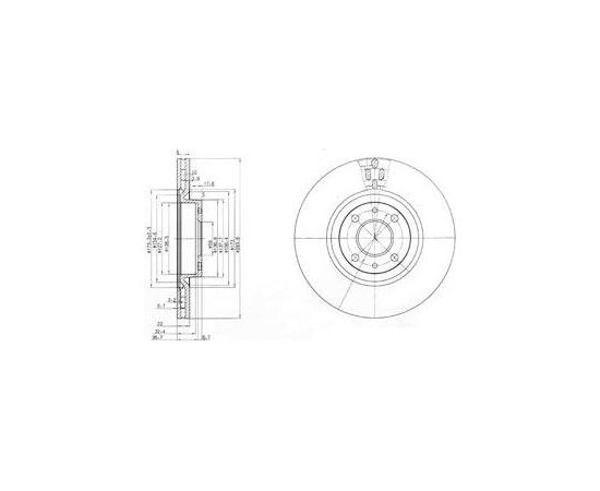 Delphi Bremžu disks BG2407