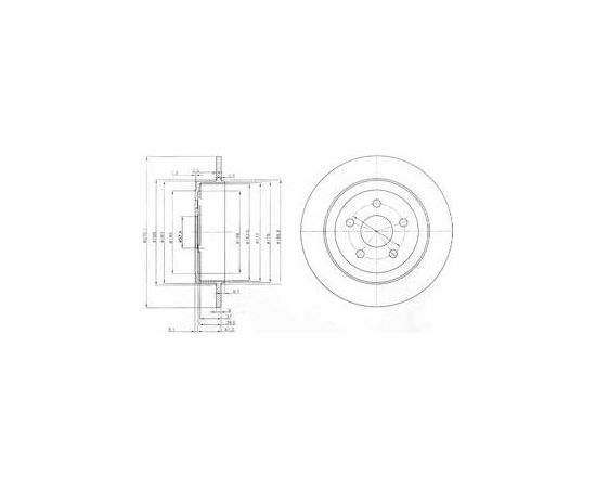 Delphi Bremžu disks BG3593