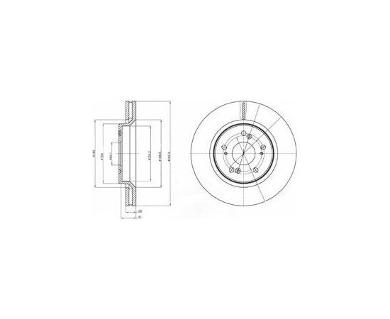 Delphi Bremžu disks BG4250