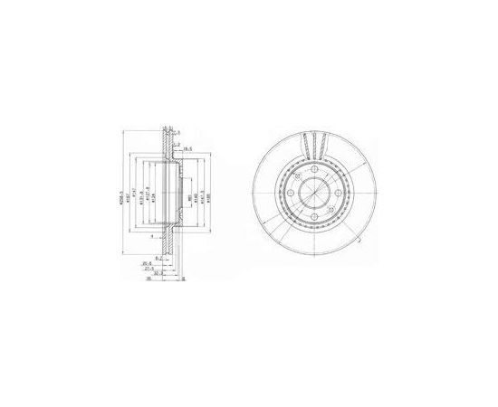 Delphi Bremžu disks BG2625C