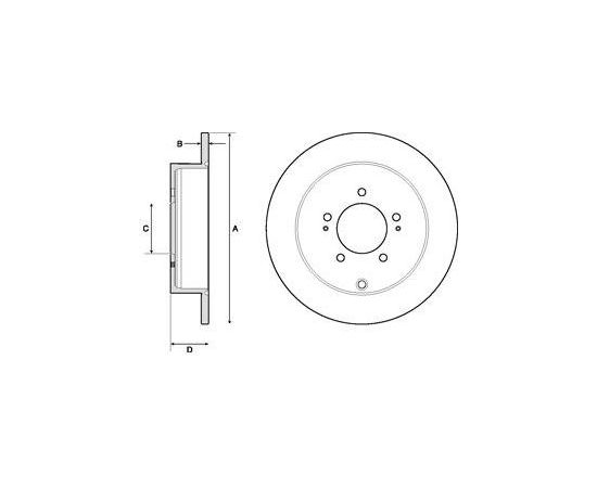 Delphi Bremžu disks BG4161C