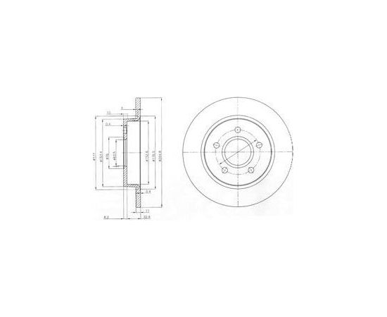 Delphi Bremžu disks BG3896C