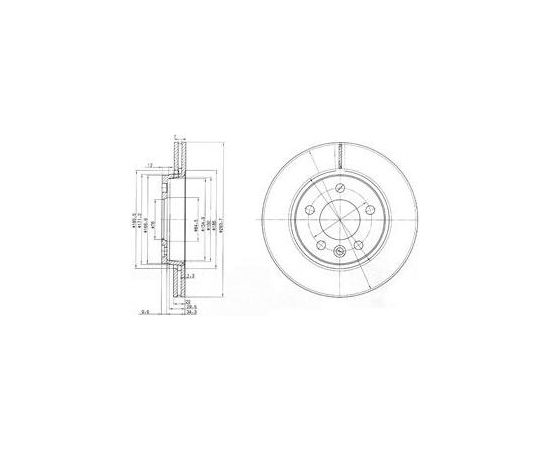 Delphi Bremžu disks BG3893C