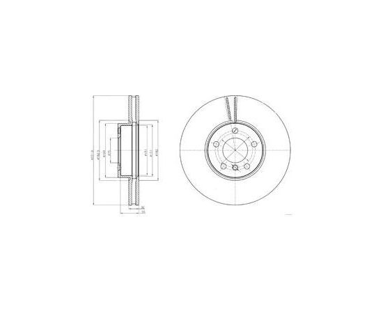 Delphi Bremžu disks BG9061