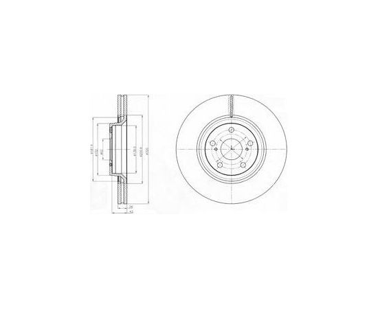 Delphi Bremžu disks BG4235