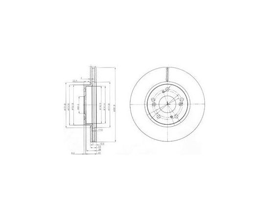 Delphi Bremžu disks BG3980