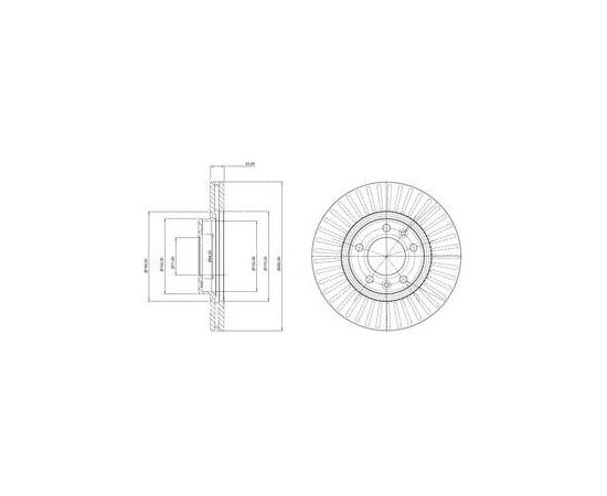 Delphi Bremžu disks BG3835