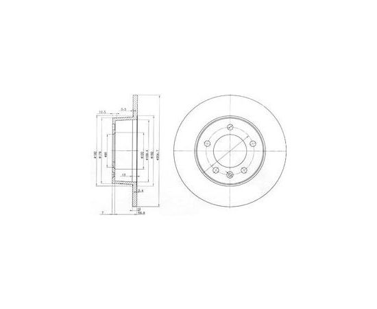 Delphi Bremžu disks BG3681