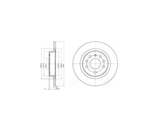 Delphi Bremžu disks BG3731