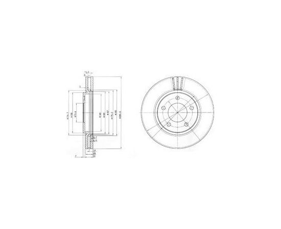 Delphi Bremžu disks BG3715