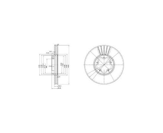 Delphi Bremžu disks BG3676