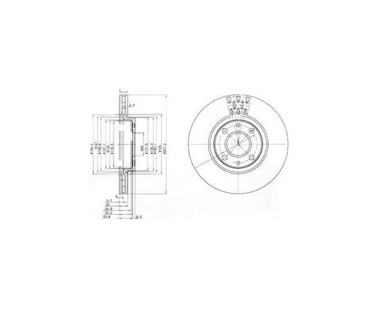 Delphi Bremžu disks BG3574