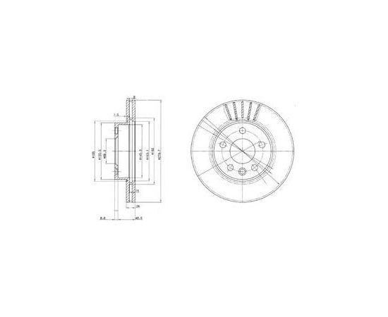 Delphi Bremžu disks BG3417