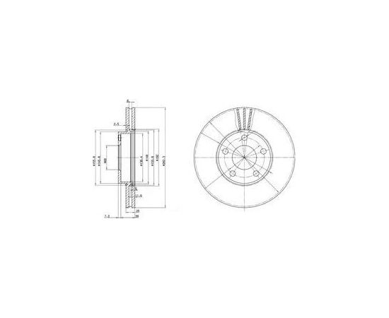 Delphi Bremžu disks BG3199