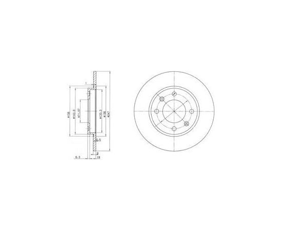 Delphi Bremžu disks BG2800