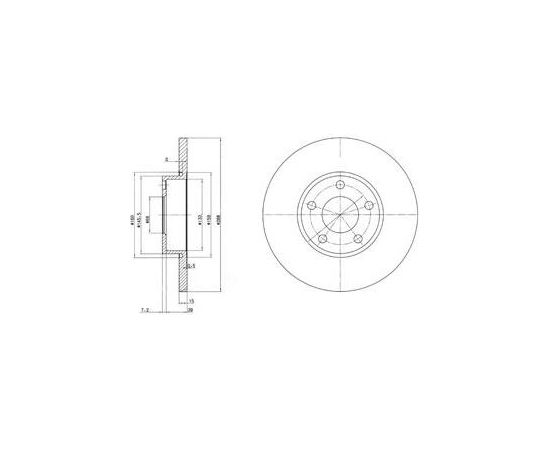Delphi Bremžu disks BG2749