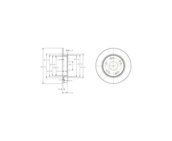 Delphi Bremžu disks BG4118C