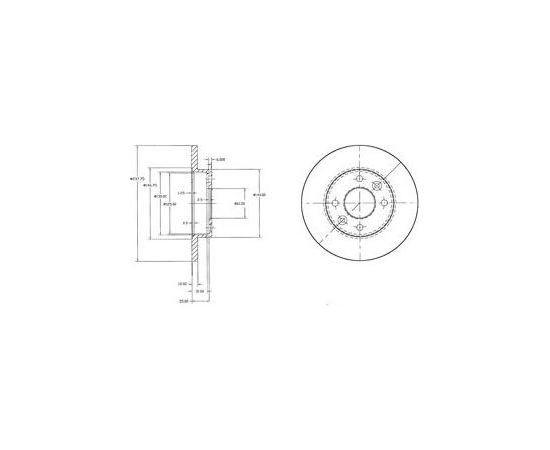 Delphi Bremžu disks BG2217