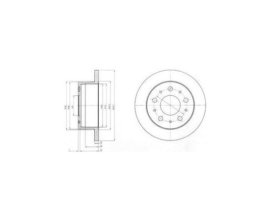 Delphi Bremžu disks BG4099