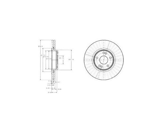 Delphi Bremžu disks BG3688