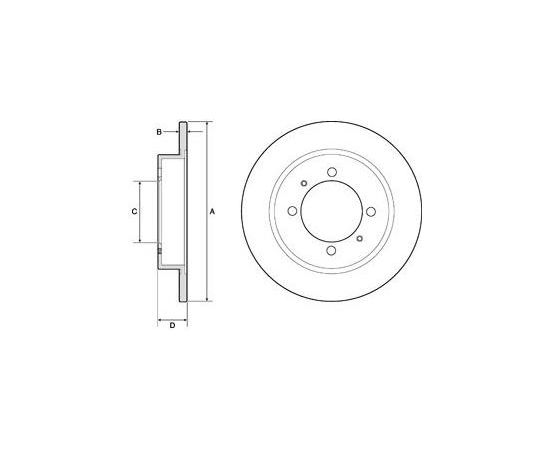 Delphi Bremžu disks BG3203