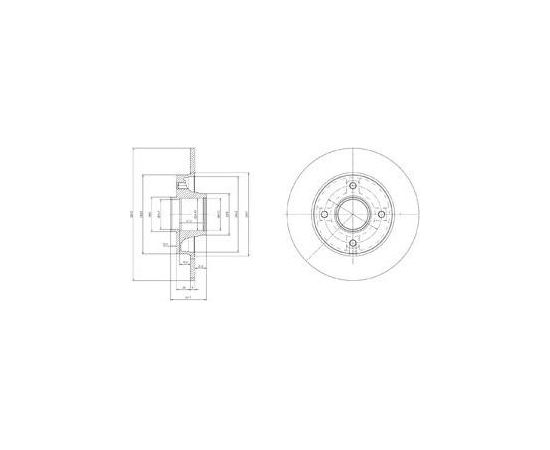 Delphi Bremžu disks BG9022RSC