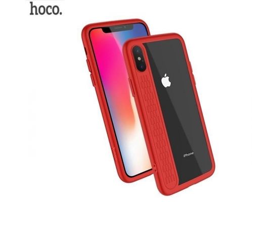 Hoco Premium Star Shadow Back Case Силиконовый чехол для Apple iPhone X Kрасный