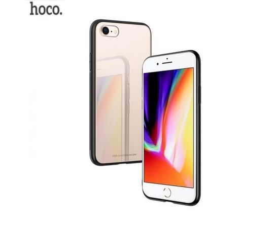 Hoco Premium Vitreous Shadow Back Case Aizmugurējais Silikona Apvalks Priekš Apple iPhone X Rozā Zelts