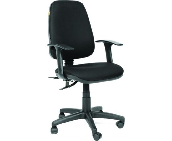 Biroja krēsls CHAIRMAN 661 melns pamats, melns audums