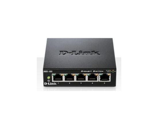 D-Link 5-port 10/100/1000 Gigabit Metal Housing Desktop Switch