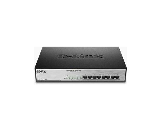 D-Link 8-Port Desktop Gigabit, 8 X PoE+ up to 30W, max. 140W