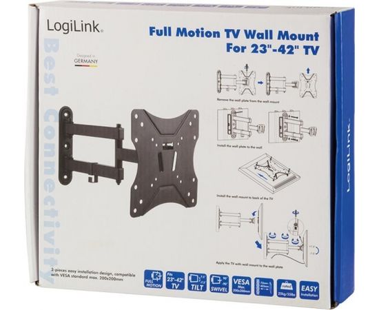LOGILINK -  TV Sienas stiprinājums , max. 25 kg