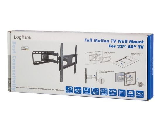 LOGILINK -  TV Sienas stiprinājums ,  32-55'', max. 50 kg