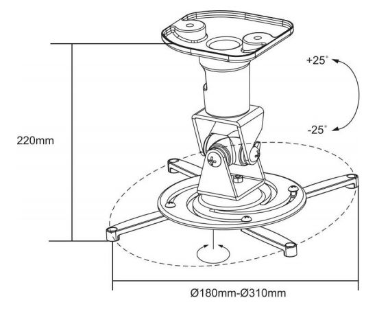 LOGILINK -  Projector Mount / white