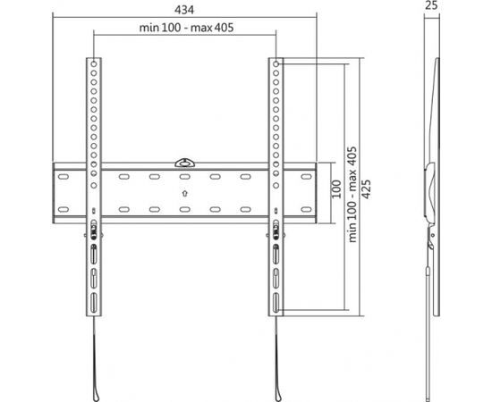 LOGILINK -  TV Sienas stiprinājums , fix, 32-55'', max. 40 kg