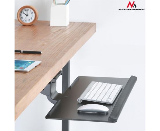 Maclean MC-795 Adjustable sub-keyboard keyboard holder for standing-seated work