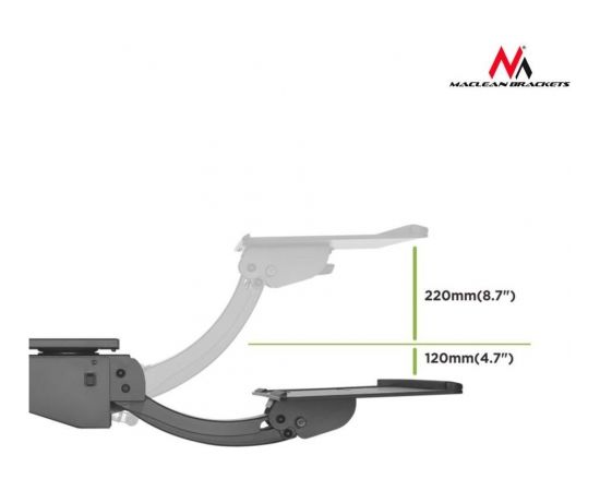 Maclean MC-795 Adjustable sub-keyboard keyboard holder for standing-seated work