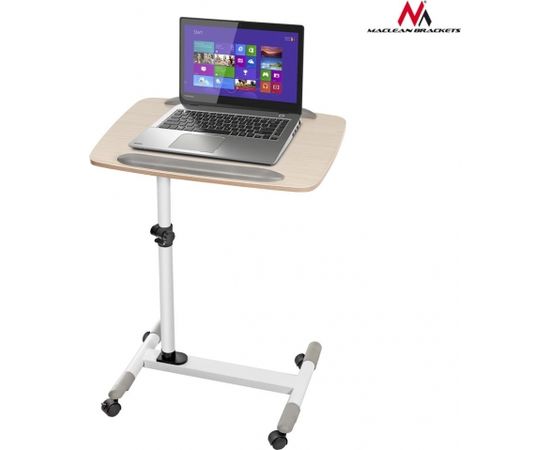 Maclean MC-671 Universal Portable Adjustable Laptop Projector Desk Trolley Table